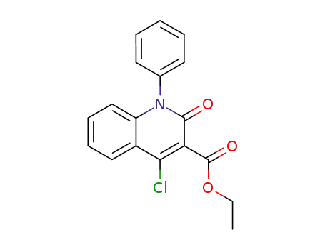 Molecular Structure of 220866-33-1 (4-chloro-2-oxo-1-phenyl-1,2-dihydro-quinoline-3-carboxylic acid ethyl ester)