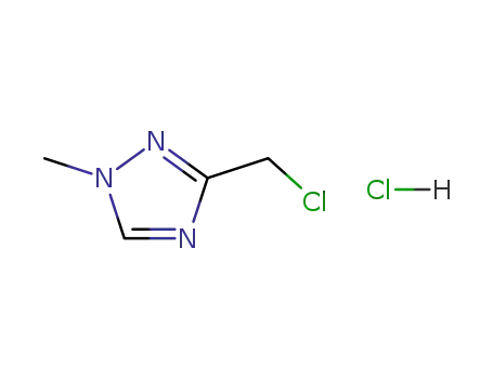 Molecular Structure of 135206-76-7 (3-CHLOROMETHYL-1-METHYL-1H-[1,2,4]TRIAZOLE)