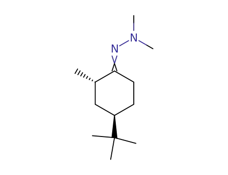 Cyclohexanone, 4-(1,1-dimethylethyl)-2-methyl-, dimethylhydrazone,
trans-