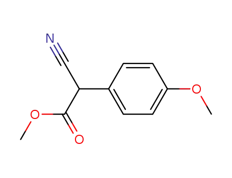 Molecular Structure of 30698-32-9 (methyl 2-cyano-2-(4-methoxyphenyl) acetate)