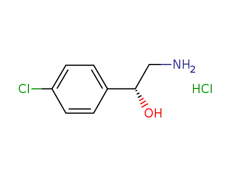 Molecular Structure of 425366-61-6 (Benzenemethanol, a-(aminomethyl)-4-chloro-, hydrochloride, (aS)-)