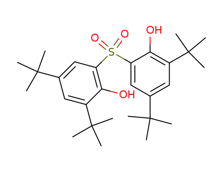 Molecular Structure of 83698-85-5 (Phenol, 2,2'-sulfonylbis[4,6-bis(1,1-dimethylethyl)-)