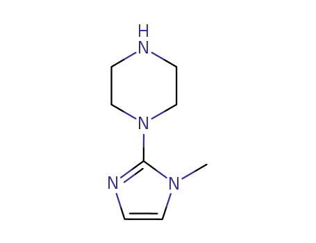 Molecular Structure of 113049-35-7 (1-(1-METHYL-1H-IMIDAZOL-2-YL)-PIPERAZINE)