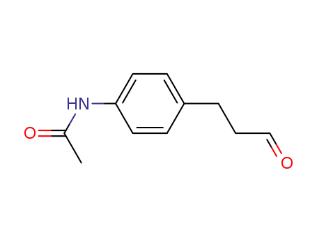 Molecular Structure of 169054-06-2 (N-[4-(3-OXO-PROPYL)-PHENYL]-ACETAMIDE)