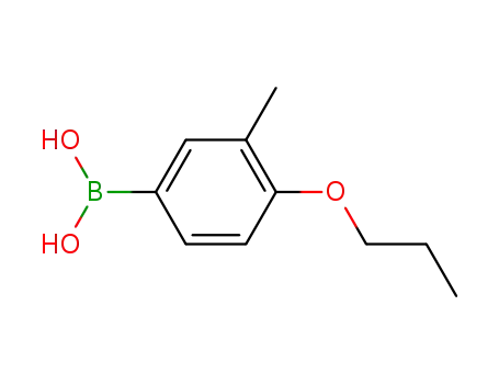 Molecular Structure of 279262-88-3 ((4-PROPOXY-3-METHYL)BENZENEBORONIC ACID)