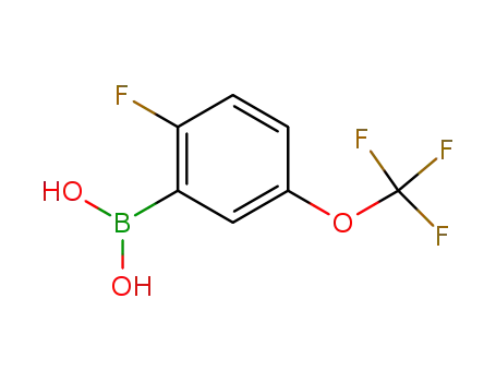 Molecular Structure of 881402-22-8 (2-FLUORO-5-(TRIFLUOROMETHOXY)PHENYLBORONIC ACID)