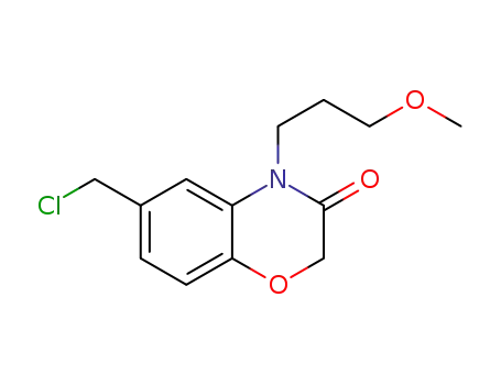 Molecular Structure of 857272-02-7 (6-(chloromethyl)-4-(3-methoxypropyl)-2H-benzo[b][1,4]oxazin-3(4H)-one)