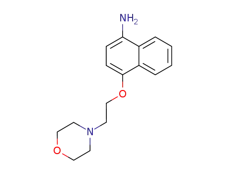 Molecular Structure of 317806-90-9 (4-(2-Morpholinoethoxy)naphthalen-1-amine)