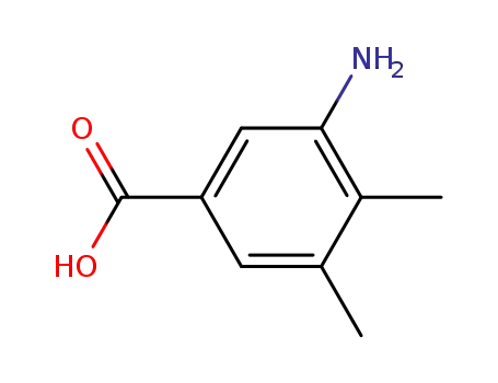 Molecular Structure of 348165-23-1 (Benzoic acid, 3-amino-4,5-dimethyl-)