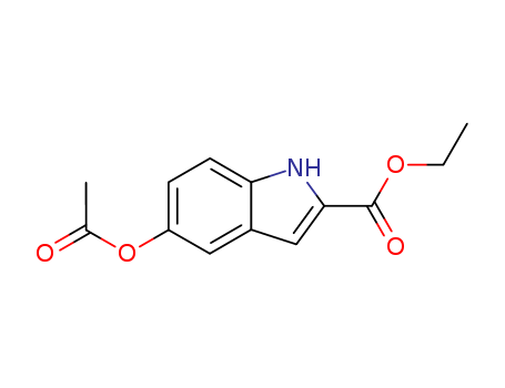 1H-Indole-2-carboxylicacid, 5-(acetyloxy)-, ethyl ester