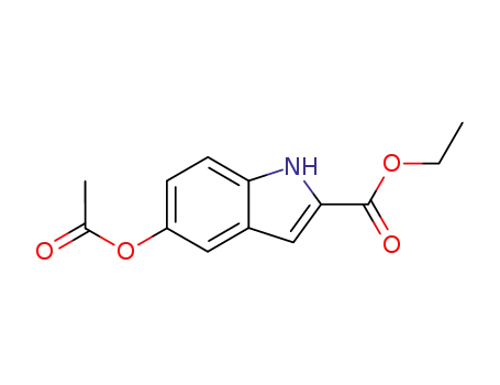 Molecular Structure of 31720-89-5 (ETHYL 5-ACETOXYINDOLE-2-CARBOXYLATE)