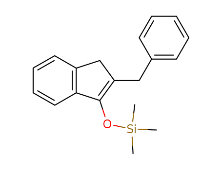 Molecular Structure of 242793-53-9 (Silane, trimethyl[[2-(phenylmethyl)-1H-inden-3-yl]oxy]-)