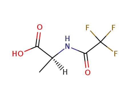 Molecular Structure of 407-23-8 (N-(trifluoroacetyl)alanine)