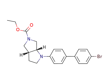 Molecular Structure of 948846-68-2 (ethyl (3aR,6aR)-1-(4'-bromo-1,1'-biphenyl-4-yl)hexahydropyrrolo[3,4-b]pyrrole-5(1H)-carboxylate)
