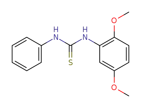 Molecular Structure of 32065-63-7 (1-(2,5-DIMETHOXYPHENYL)-3-PHENYL-2-THIOUREA)