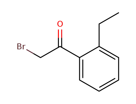 Molecular Structure of 593270-22-5 (Ethanone, 2-bromo-1-(2-ethylphenyl)- (9CI))
