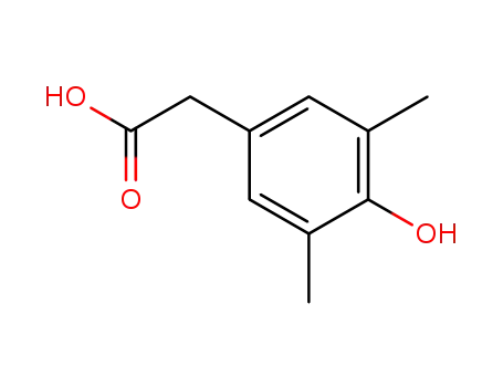 Molecular Structure of 1989-73-7 (3,5-DIMETHYL-4-HYDROXYPHENYLACETIC ACID)