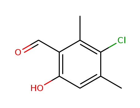 Molecular Structure of 81322-67-0 (5-CHLORO-2-HYDROXY-4-METHYL-BENZALDEHYDE)