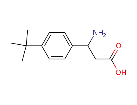 Molecular Structure of 282524-82-7 (3-AMINO-3-(4-TERT-BUTYL-PHENYL)-PROPIONIC ACID)
