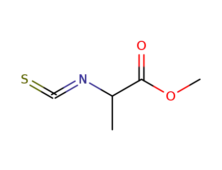 Molecular Structure of 21055-39-0 (METHYL 2-ISOTHIOCYANATO PROPIONATE)
