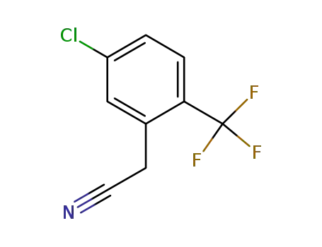 Molecular Structure of 261763-26-2 (5-CHLORO-2-(TRIFLUOROMETHYL)PHENYLACETONITRILE)