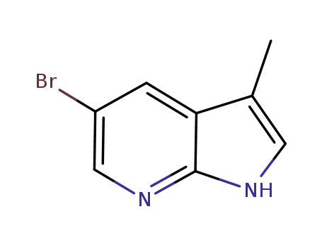 Molecular Structure of 1111637-94-5 (5-Bromo-3-methyl-7-azaindole)