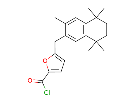 2-Furancarbonyl chloride,  5-[(5,6,7,8-tetrahydro-3,5,5,8,8-pentamethyl-2-naphthalenyl)methyl]-