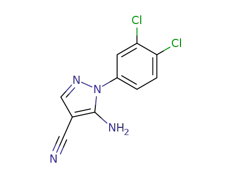 Molecular Structure of 58791-78-9 (5-AMINO-1-(3,4-DICHLOROPHENYL)-1H-PYRAZOLE-4-CARBONITRILE)