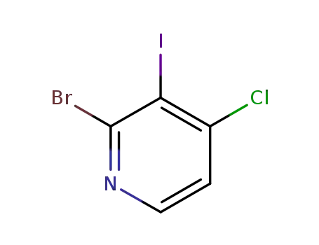 Molecular Structure of 1070870-41-5 (2-BroMo-4-chloro-3-iodo-pyridine)