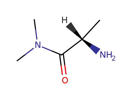 Molecular Structure of 78608-72-7 (Propanamide,2-amino-N,N-dimethyl-, (2S)-)