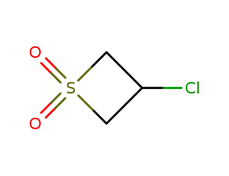 Molecular Structure of 15953-83-0 (3-Chlorothietane-1,1-dioxide)