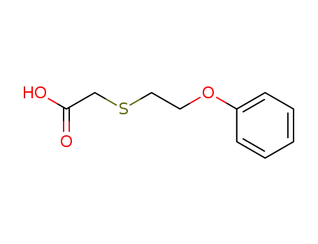 Molecular Structure of 75434-70-7 (2-[(2-PHENOXYETHYL)THIO]ACETIC ACID)