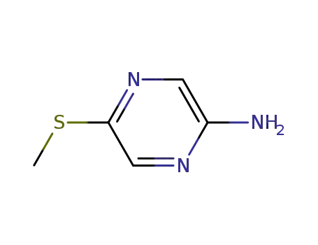 Molecular Structure of 251549-38-9 (Pyrazinamine, 5-(methylthio)- (9CI))