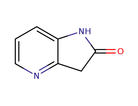 Molecular Structure of 32501-05-6 (1,3-Dihydro-2H-pyrrolo[3,2-b]pyridin-2-one)
