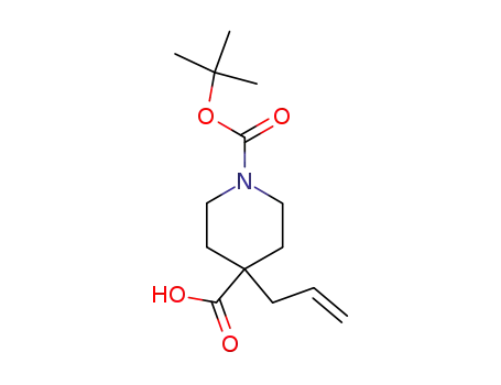 Molecular Structure of 426842-70-8 (1,4-Piperidinedicarboxylic acid, 4-(2-propen-1-yl)-, 1-(1,1-dimethylethyl) ester)