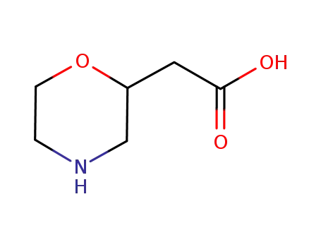Molecular Structure of 180863-27-8 (2-Morpholineacetic acid)