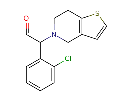 2-(2-chlorophenyl)-2-(6,7-dihydrothieno[3,2-c]pyridin-5(4H)-yl)acetaldehyde