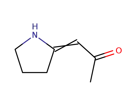 Molecular Structure of 32357-58-7 (2-Propanone, 1-(2-pyrrolidinylidene)-)