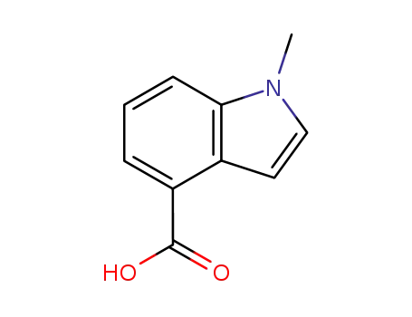 Molecular Structure of 90924-06-4 (1-METHYL-1H-INDOLE-4-CARBOXYLIC ACID)
