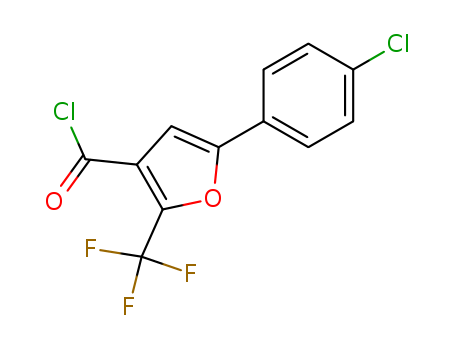 5-(4-Chlorophenyl)-2-(trifluoromethyl)furan-3-carbonyl chloride