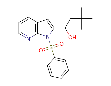 1-(1-benzenesulfonyl-1H-pyrrolo[2,3-b]pyridin-2-yl)-3,3-dimethyl-butan-1-ol