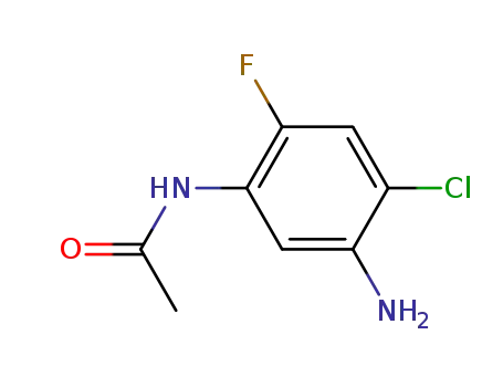 Molecular Structure of 95635-47-5 (Acetamide, N-(5-amino-4-chloro-2-fluorophenyl)-)