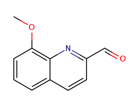 Molecular Structure of 103854-64-4 (8-METHOXY-QUINOLINE-2-CARBALDEHYDE)