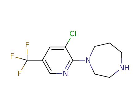 Molecular Structure of 231953-40-5 (1-[3-CHLORO-5-(TRIFLUOROMETHYL)-2-PYRIDYL]-1,4-DIAZEPANE)