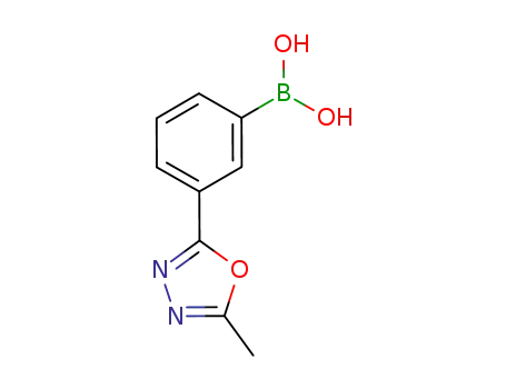 Molecular Structure of 913836-04-1 (2-(3-BORONOPHENYL)-5-METHYL-1,3,4-OXADIAZOLE)
