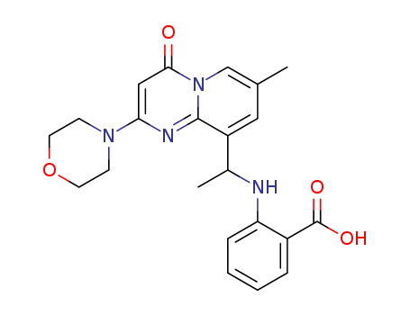 2-[[1-[7-Methyl-2-(morpholin-4-yl)-4-oxopyrido[1,2-a]pyrimidin-9-yl]ethyl]amino]benzoic acid