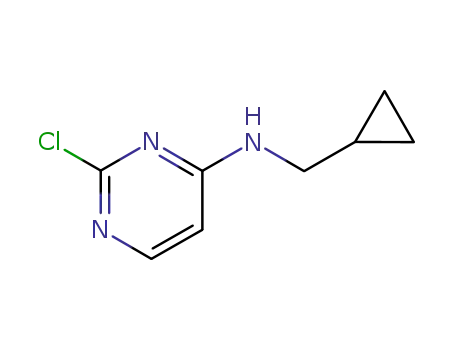 Molecular Structure of 928650-23-1 (2-chloro-N-(cyclopropylmethyl)pyrimidin-4-amine)