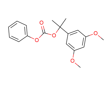 Molecular Structure of 39507-97-6 (1-(3,5-Dimethoxyphenyl)-1-methylethyl phenyl carbonate)