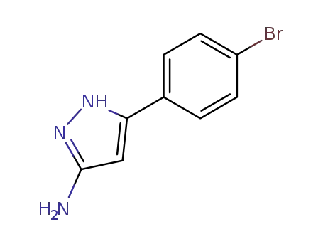 Molecular Structure of 78583-82-1 (5-(4-BROMOPHENYL)-2H-PYRAZOL-3-YLAMINE)