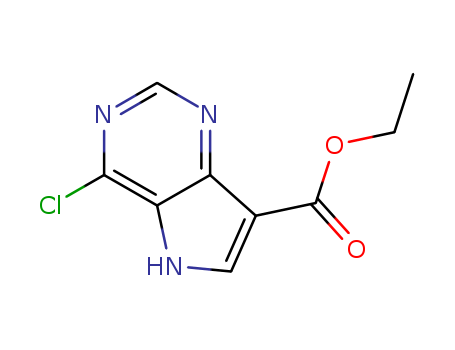 ethyl 4-chloro-5H-pyrrolo[3,2-d]pyrimidine-7-carboxylate